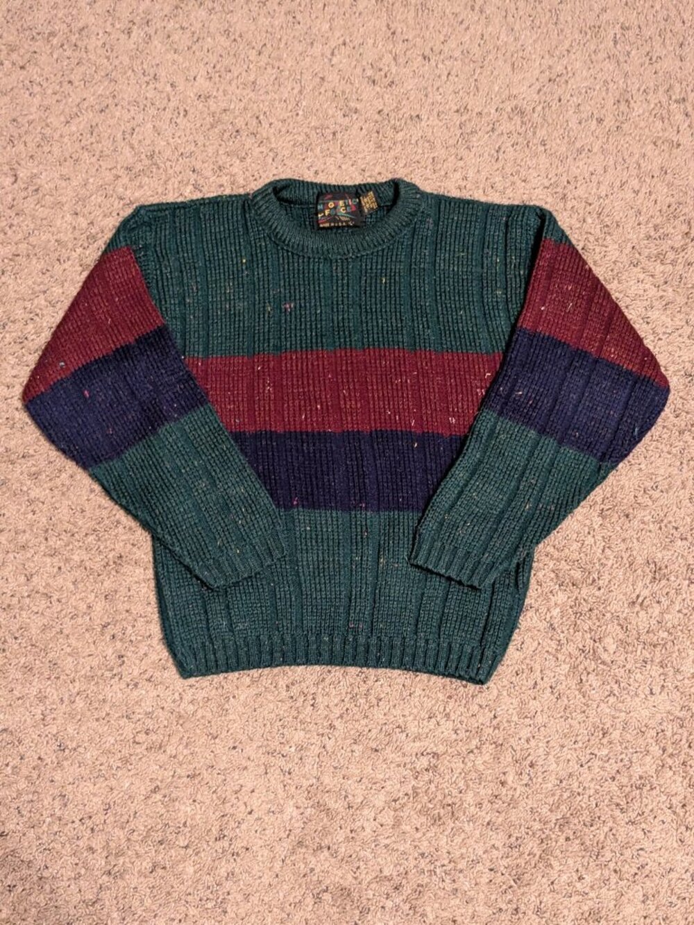 90s Vintage Magnetic Force Boys Color Block Sweater